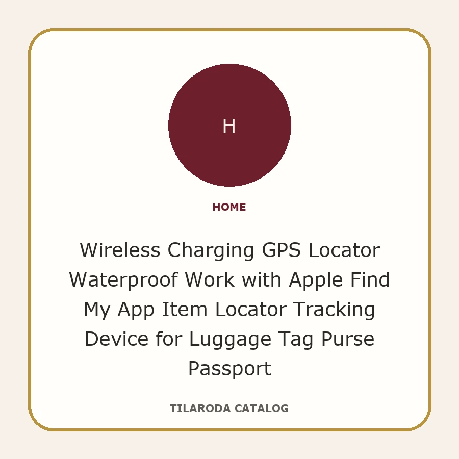 Wireless Charging GPS Locator Waterproof Work with Apple Find My App Item Locator Tracking Device for Luggage Tag Purse Passport